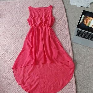 Pink Hi-Low Dress